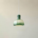 Modern Petal Glass Pendant Light Layered Floral Hanging Lamp for Living Room Dining Area