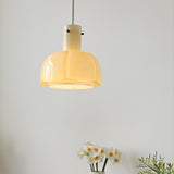 Modern Petal Glass Pendant Light Layered Floral Hanging Lamp for Living Room Dining Area