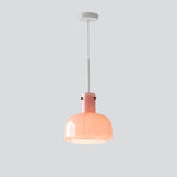 Modern Petal Glass Pendant Light Layered Floral Hanging Lamp for Living Room Dining Area