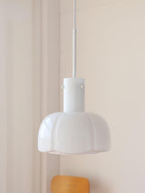 Modern Petal Glass Pendant Light Layered Floral Hanging Lamp for Living Room Dining Area