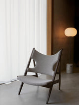 Modern Jwda Travertine Floor Lamp with Spherical Glass Globe and Yellow Stone Base