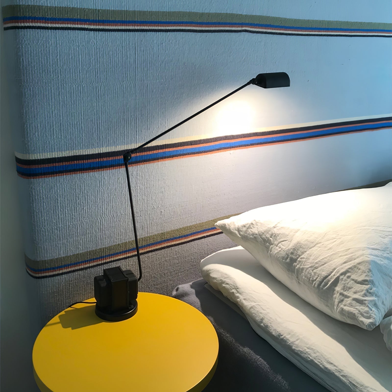 Dynamo Minimalist Adjustable LED Table Lamp Rotating Metal Desk Light for Modern Bedroom Office