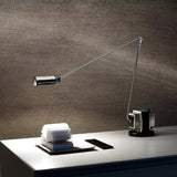 Dynamo Minimalist Adjustable LED Table Lamp Rotating Metal Desk Light for Modern Bedroom Office