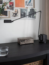 Dynamo Minimalist Adjustable LED Table Lamp Rotating Metal Desk Light for Modern Bedroom Office