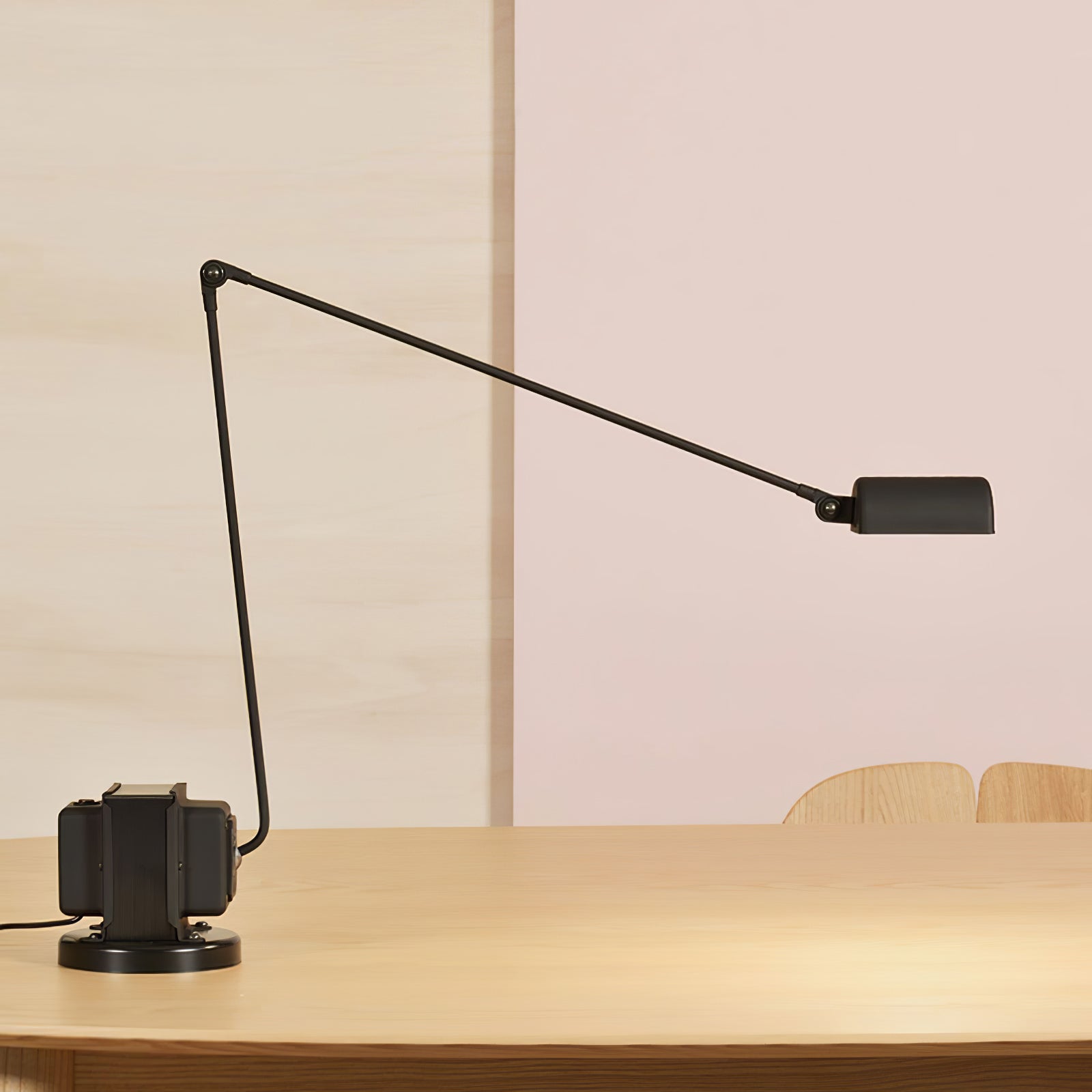 Dynamo Minimalist Adjustable LED Table Lamp Rotating Metal Desk Light for Modern Bedroom Office
