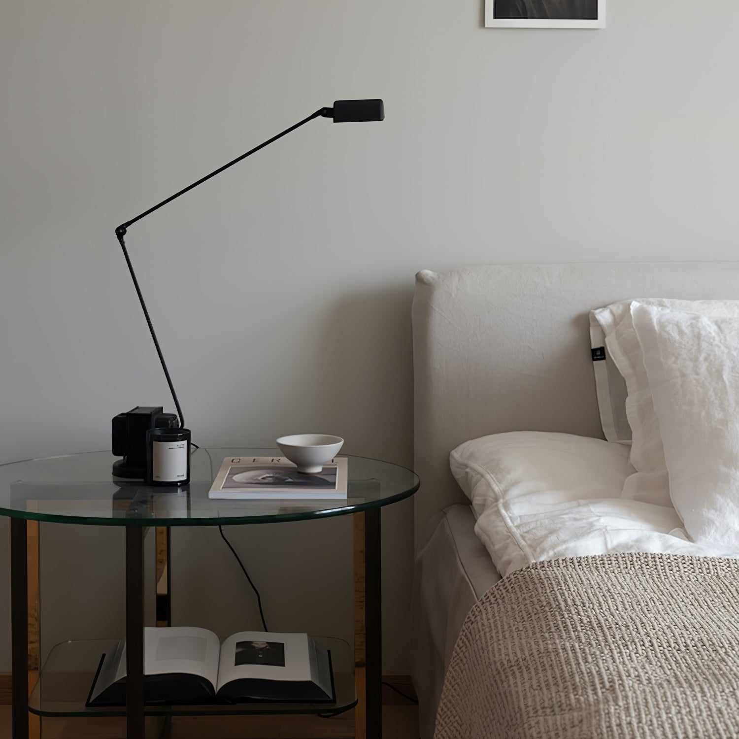 Dynamo Minimalist Adjustable LED Table Lamp Rotating Metal Desk Light for Modern Bedroom Office