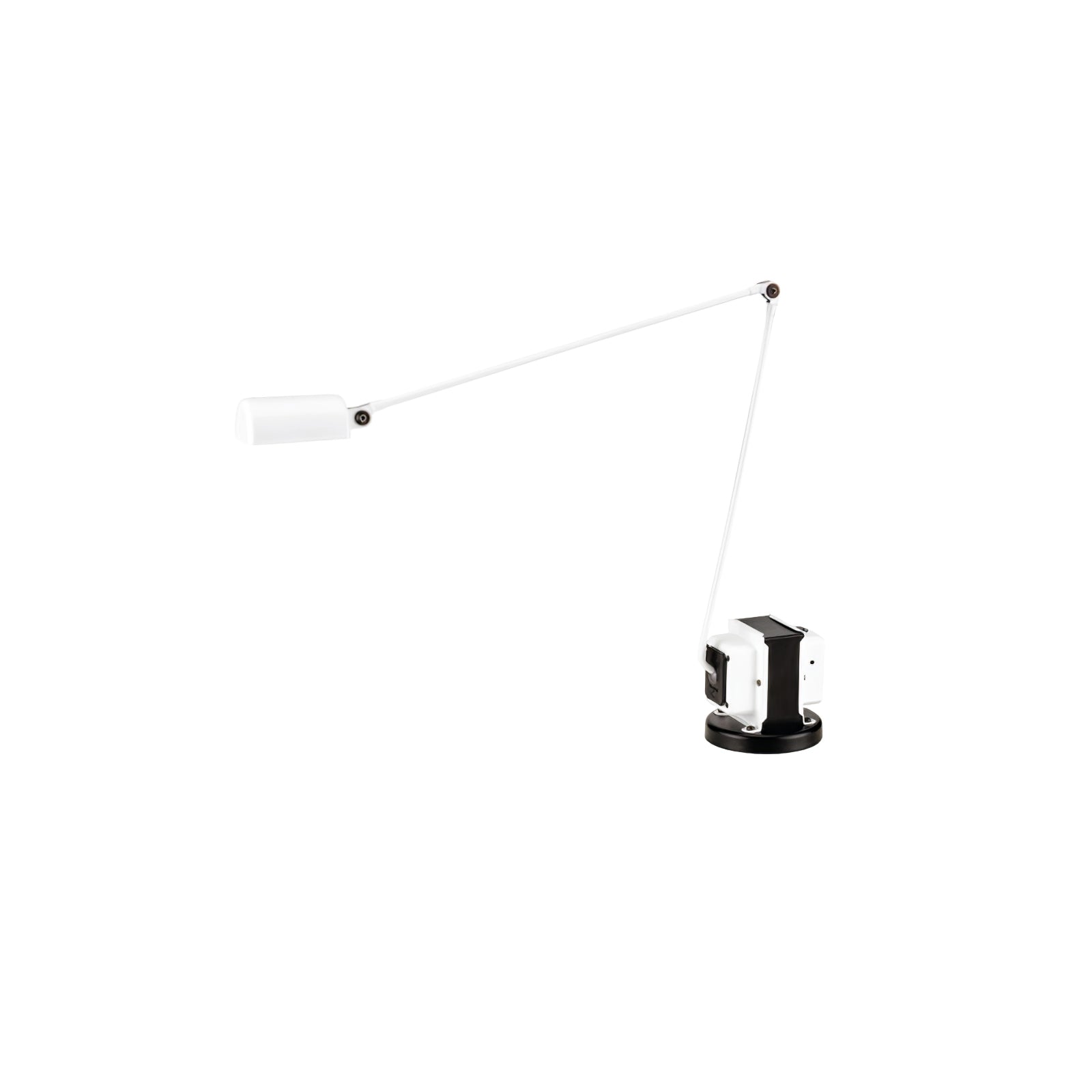 Dynamo Minimalist Adjustable LED Table Lamp Rotating Metal Desk Light for Modern Bedroom Office
