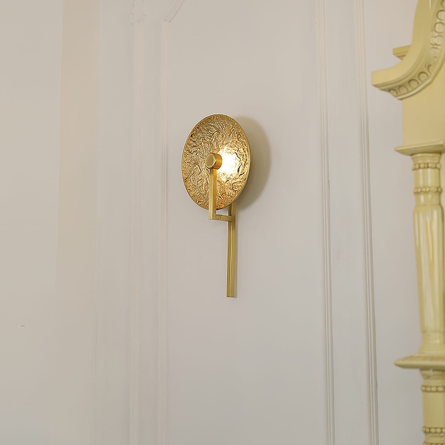 handcrafted-gold-brass-lunar-surface-integrated-led-wall-sconce-lighting