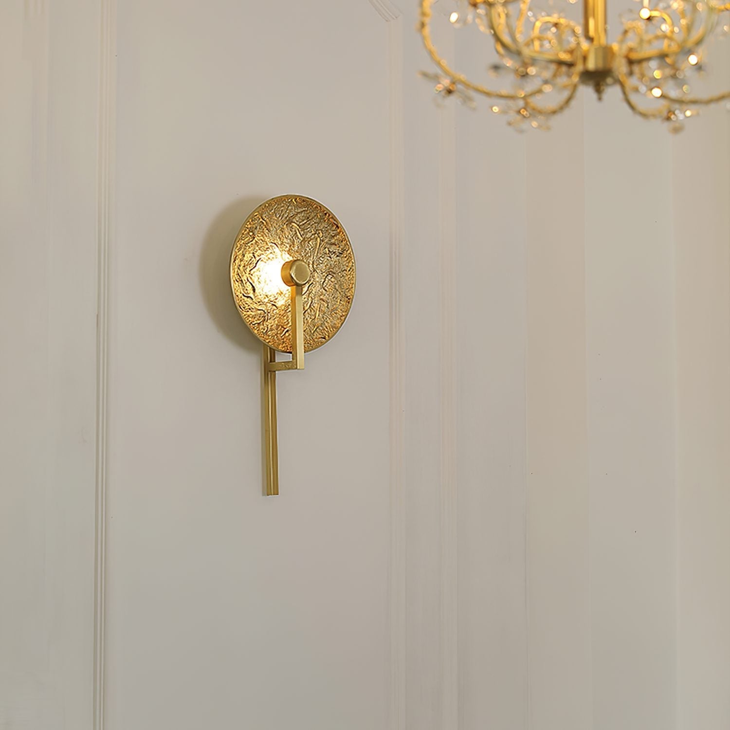 handcrafted-gold-brass-lunar-surface-integrated-led-wall-sconce-lighting