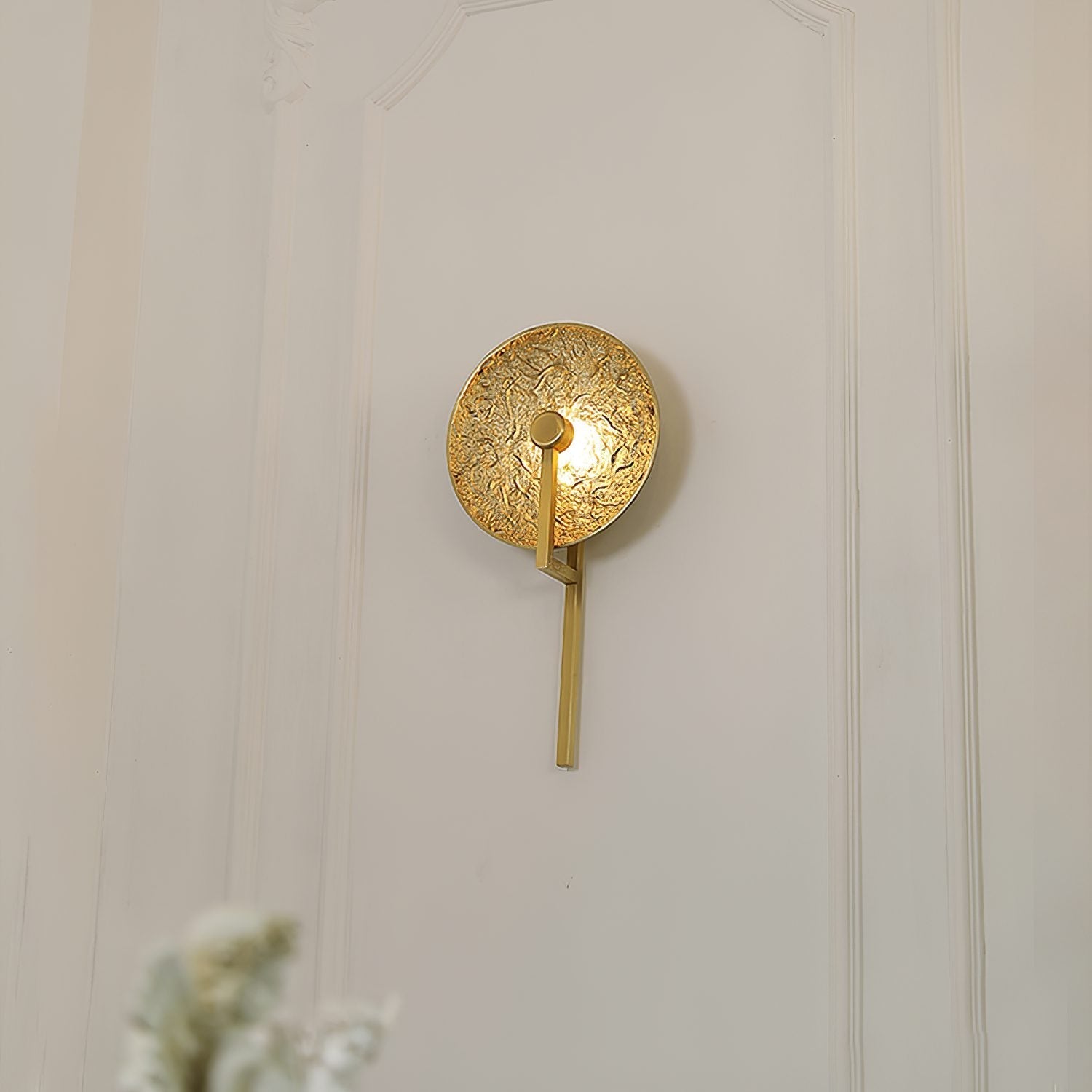 handcrafted-gold-brass-lunar-surface-integrated-led-wall-sconce-lighting
