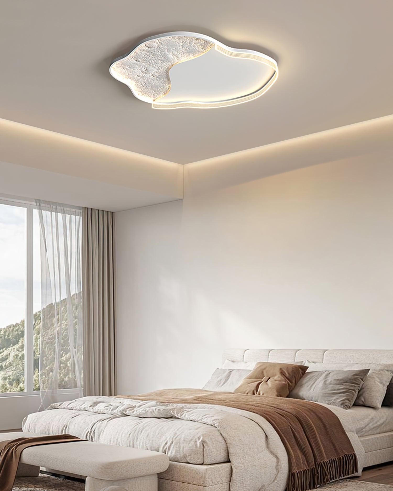 Modern Cloud Shape LED Ceiling Light Minimalist Acrylic Flush Mount Fixture for Bedroom