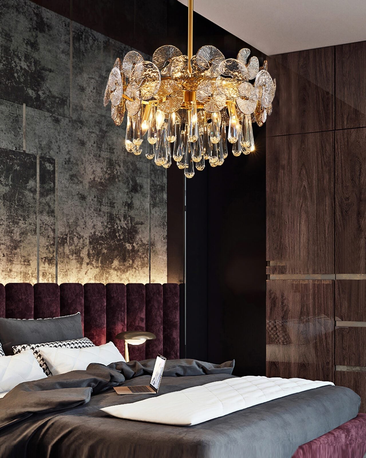 elegant-modern-brass-crystal-droplet-chandelier-gold-luxury-hanging-light-fixture