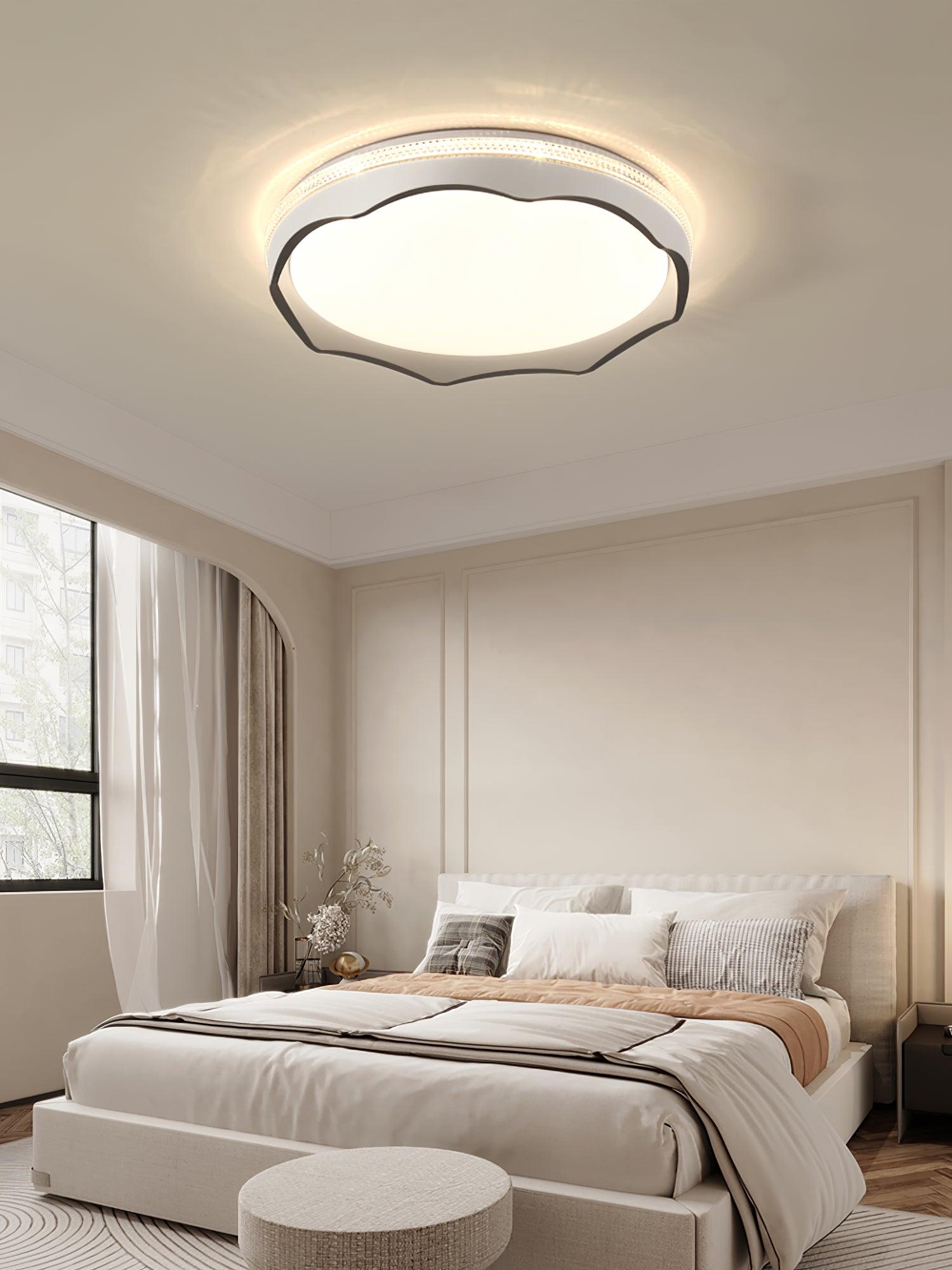 Lyric Round Modern LED Flush Mount Ceiling Light with Three Color Temperature Settings