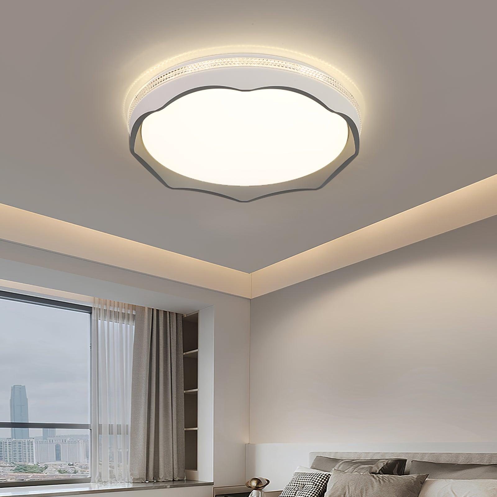 Lyric Round Modern LED Flush Mount Ceiling Light with Three Color Temperature Settings