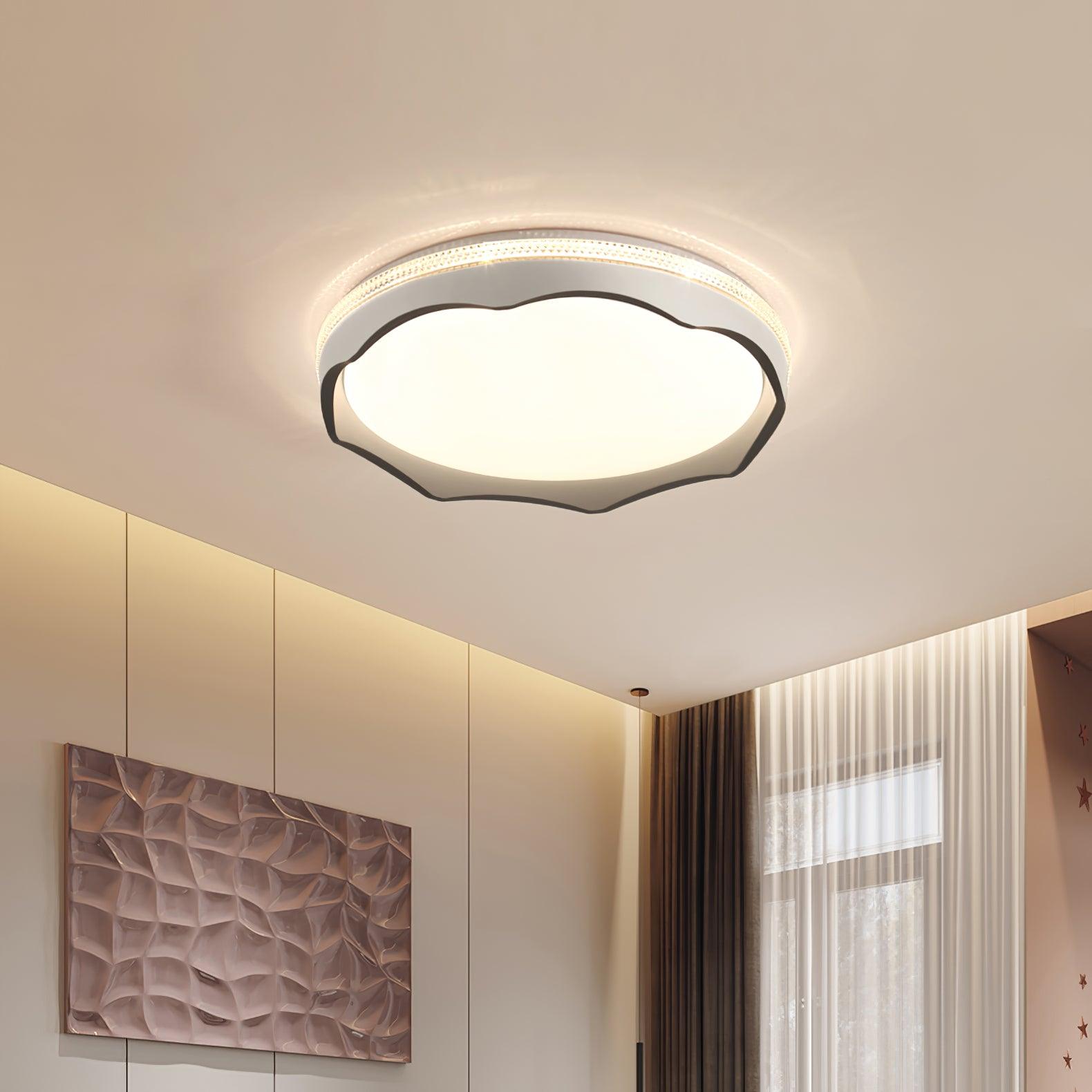 Lyric Round Modern LED Flush Mount Ceiling Light with Three Color Temperature Settings