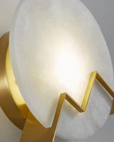 alabaster-stone-round-wall-sconce-integrated-led-light-with-natural-brass-finish-for-hallway
