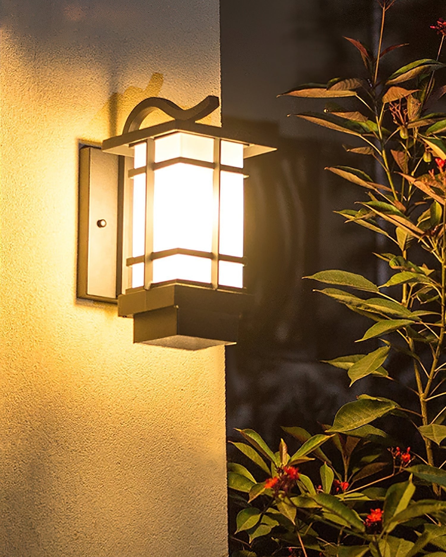 waterproof-ip65-madison-lantern-exterior-wall-sconce-with-frosted-glass-and-aluminum-frame-black-finish