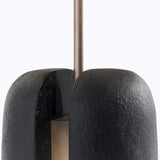 Modern Madoc Resin Table Lamp with Fabric Shade for Bedside and Living Room Decor