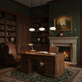 mid-century-modern-looping-brass-pendant-light-with-white-blown-glass-globes