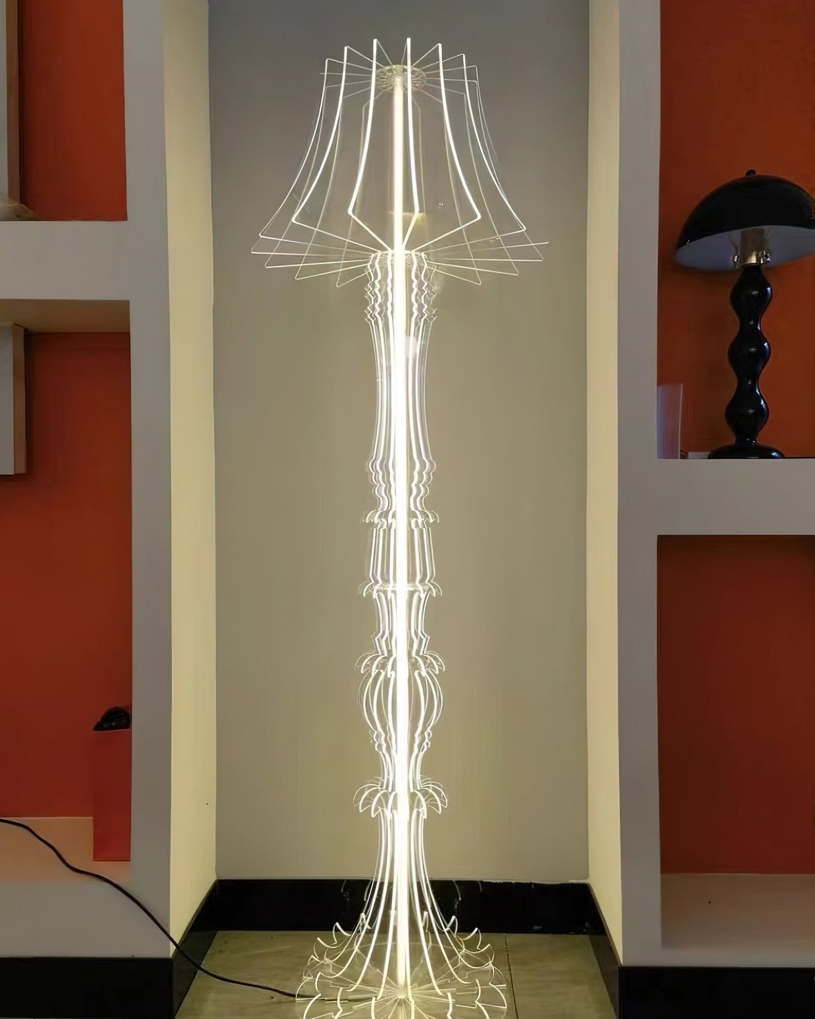 Josephine Contemporary Acrylic LED Table and Floor Lamp for Ambient Home Lighting