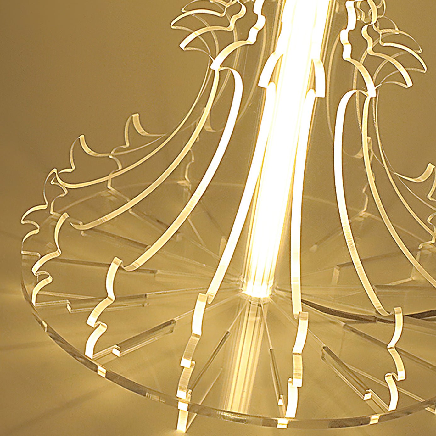 Josephine Contemporary Acrylic LED Table and Floor Lamp for Ambient Home Lighting