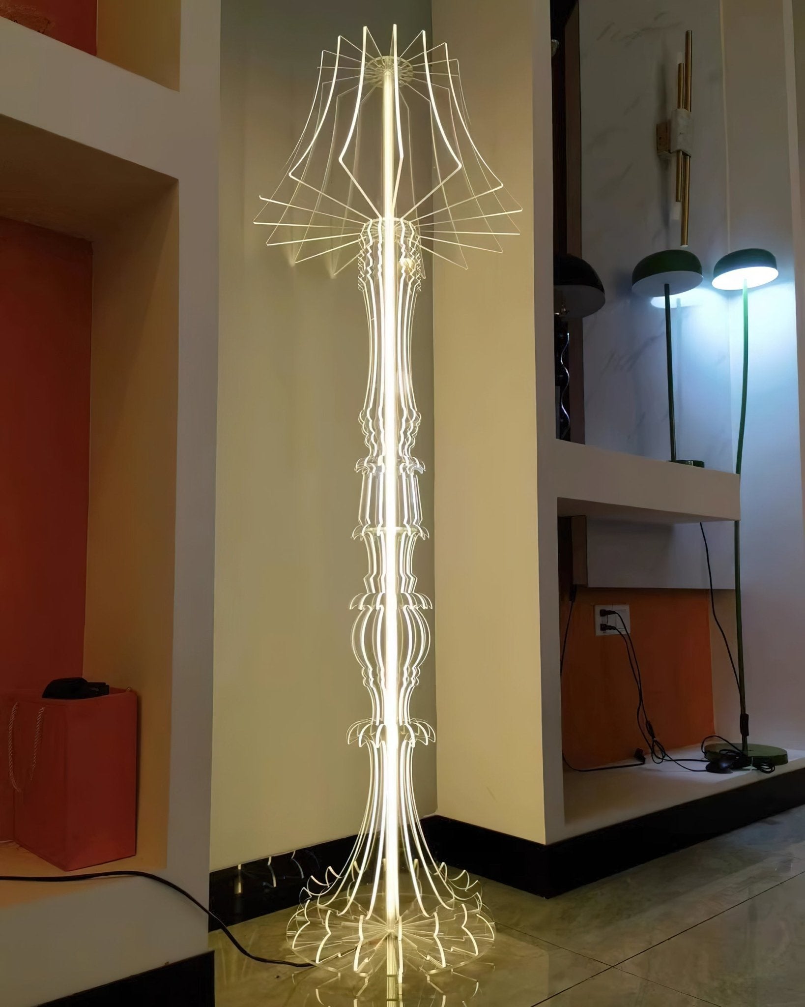 Josephine Contemporary Acrylic LED Table and Floor Lamp for Ambient Home Lighting