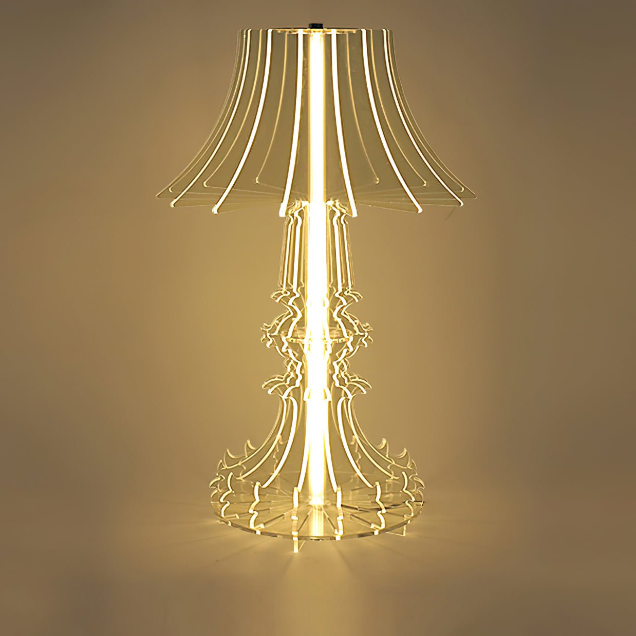Josephine Contemporary Acrylic LED Table and Floor Lamp for Ambient Home Lighting