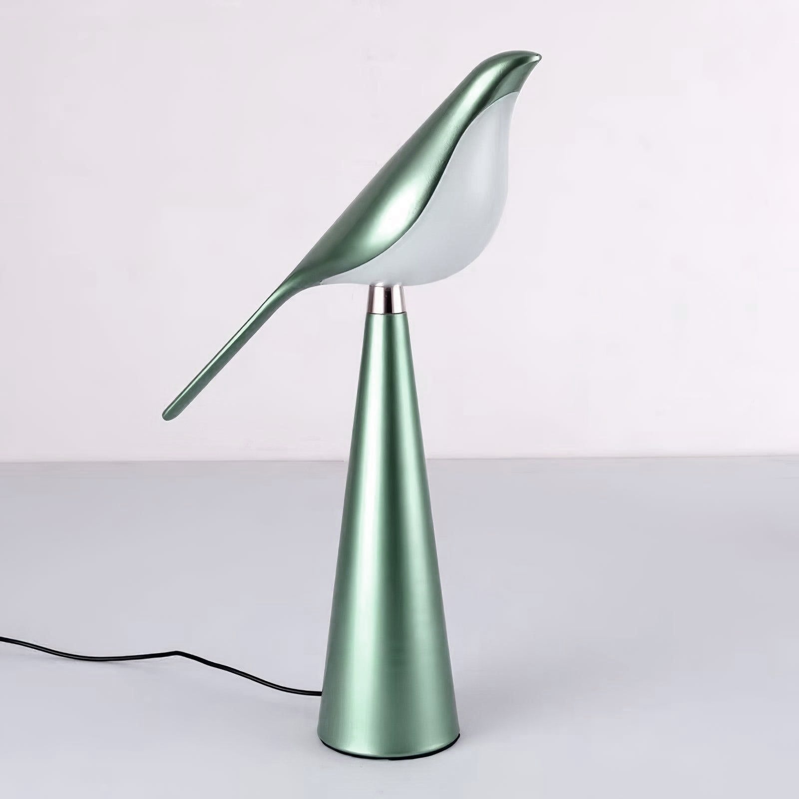 Modern Magpie Art Bird LED Table Lamp Elegant Task Lighting for Bedside and Office