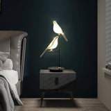 Modern Bird Perch LED Table Lamp for Home Office and Bedside Decor
