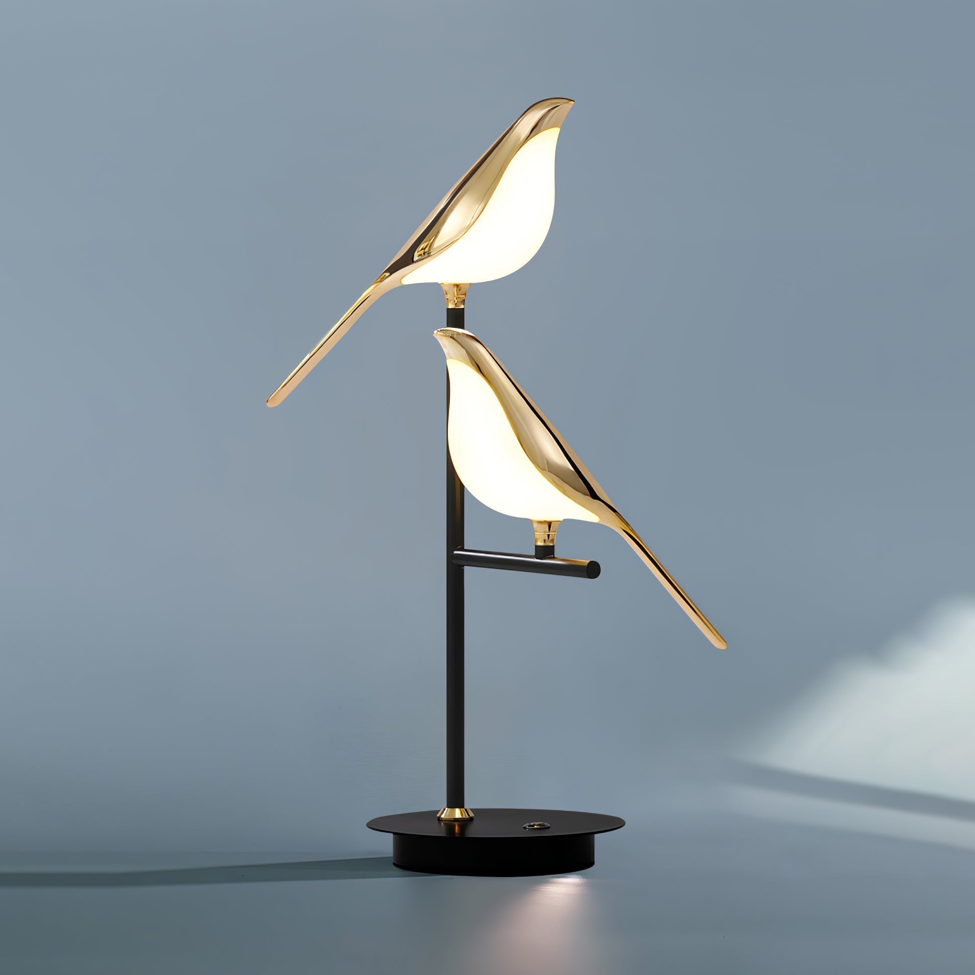 Modern Bird Perch LED Table Lamp for Home Office and Bedside Decor