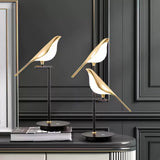 Modern Bird Perch LED Table Lamp for Home Office and Bedside Decor