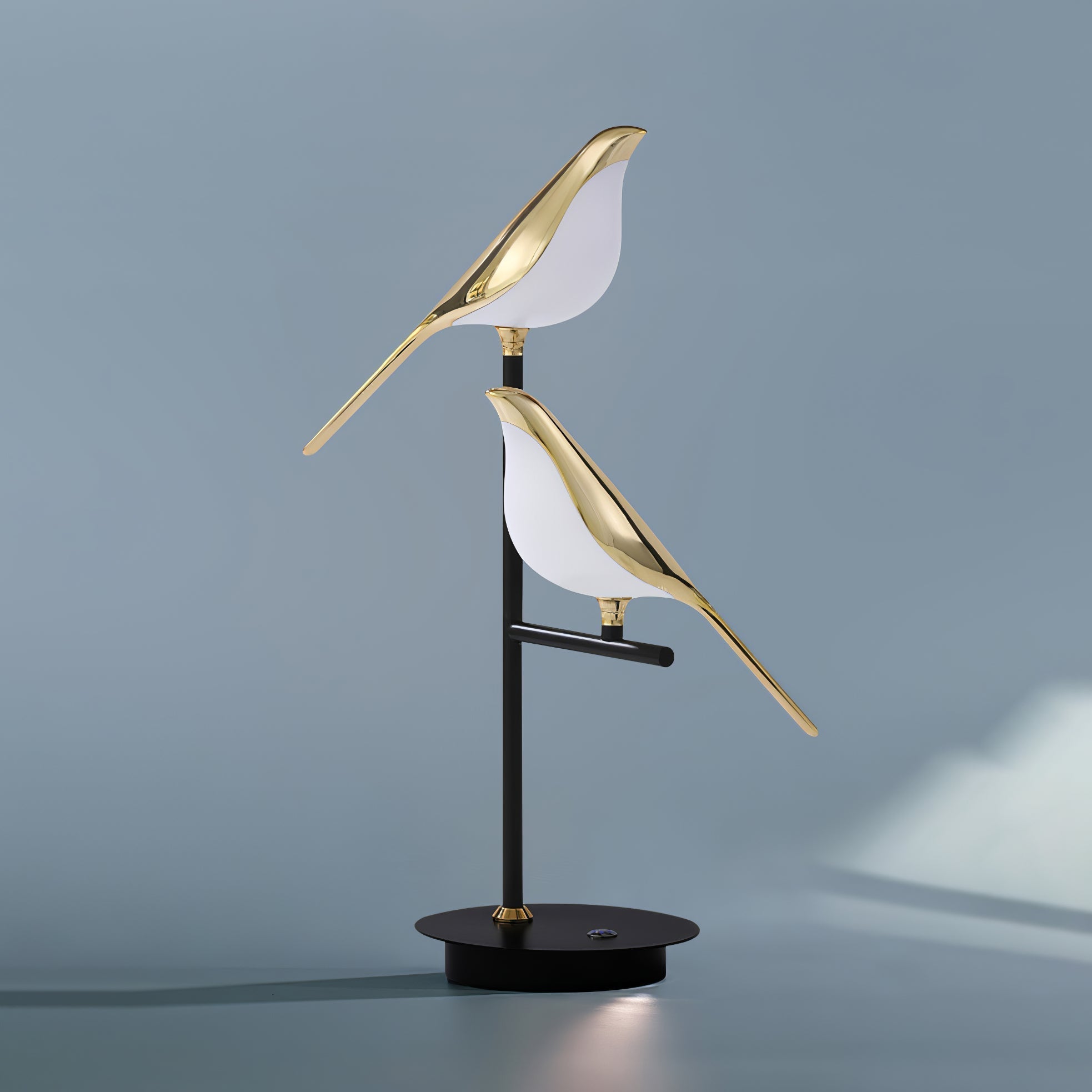 Modern Bird Perch LED Table Lamp for Home Office and Bedside Decor