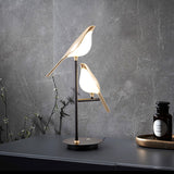 Modern Bird Perch LED Table Lamp for Home Office and Bedside Decor