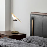 Modern Bird Perch LED Table Lamp for Home Office and Bedside Decor