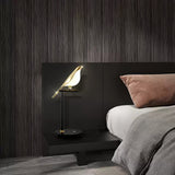 Modern Bird Perch LED Table Lamp for Home Office and Bedside Decor