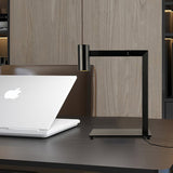 Modern Minimalist Circular LED Table Lamp with Integrated Lighting for Bedside and Desk