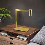 Modern Minimalist Circular LED Table Lamp with Integrated Lighting for Bedside and Desk