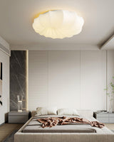 Malibu Modern Minimalist LED Ceiling Lamp White Metal Flush Mount Overhead Lighting