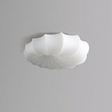 Malibu Modern Minimalist LED Ceiling Lamp White Metal Flush Mount Overhead Lighting