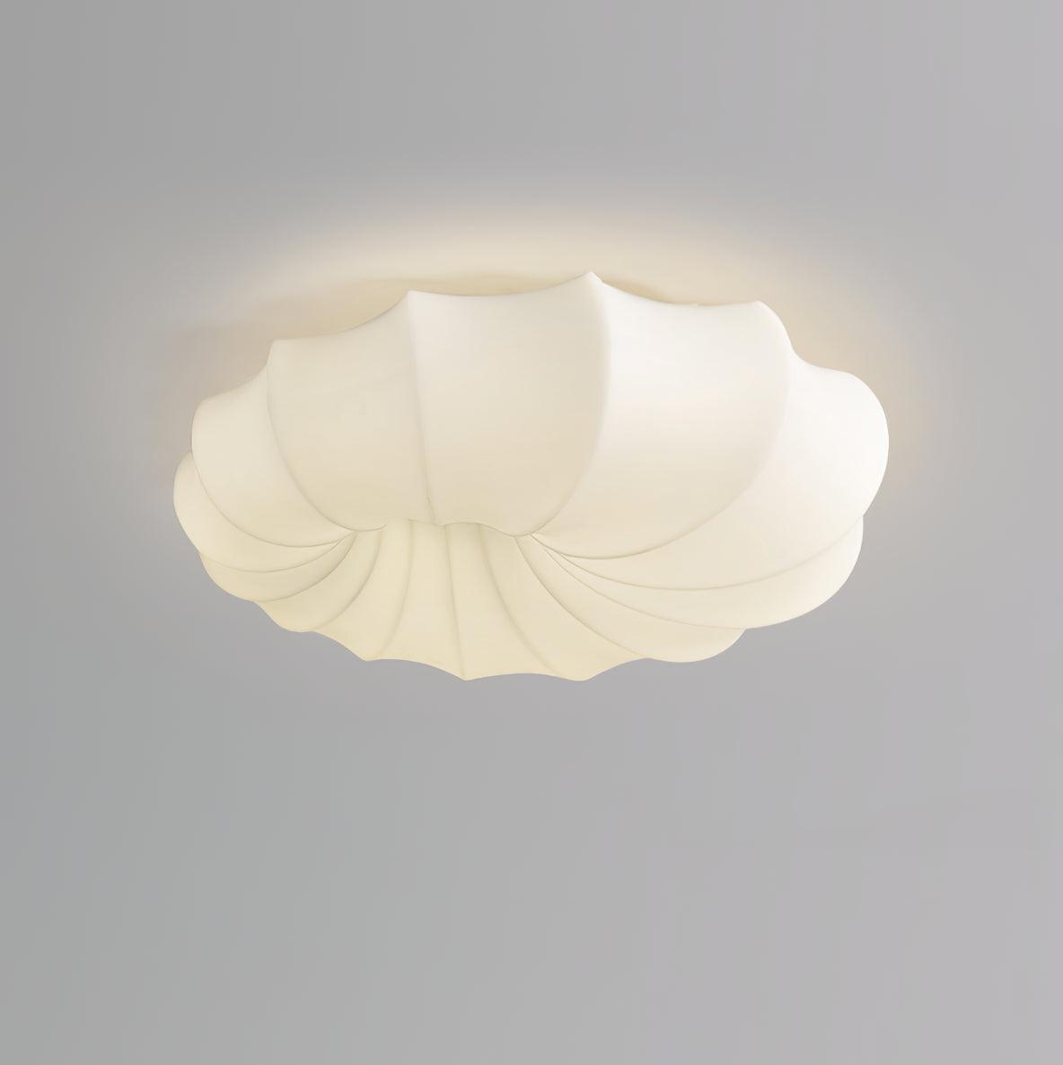 Malibu Modern Minimalist LED Ceiling Lamp White Metal Flush Mount Overhead Lighting
