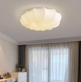 Malibu Modern Minimalist LED Ceiling Lamp White Metal Flush Mount Overhead Lighting