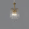 Elegant Crystal Glass Gasolier Chandelier in Brass Finish for Dining Room Lighting