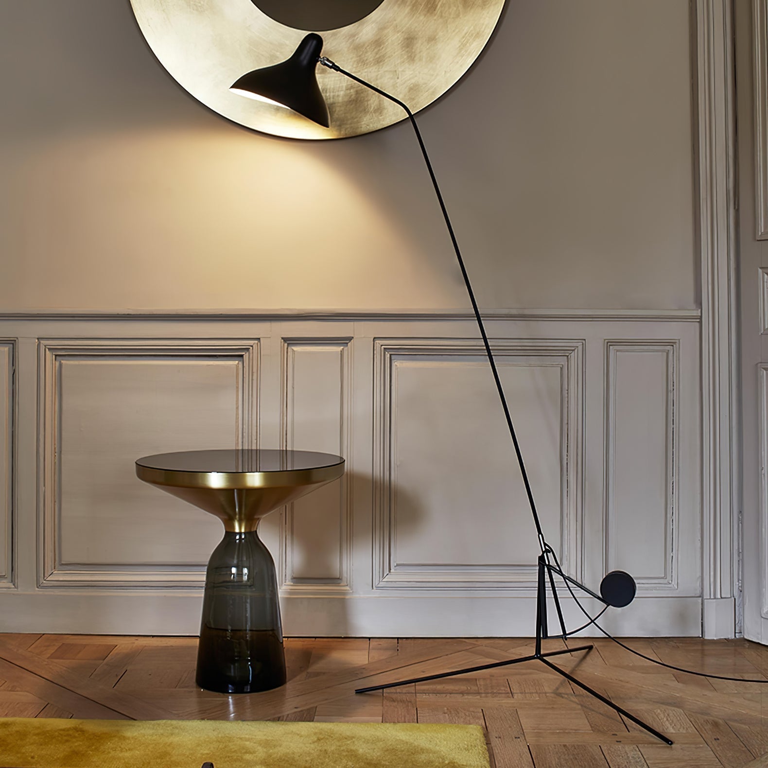Modern Adjustable Mantis Arm Floor Lamp Rotating Industrial Metal Standing Light for Bedroom