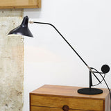 Modern Mantis Arm Table Lamp Minimalist Black Metal Desk Light for Living Room