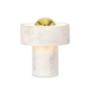 Modern Marble Aura LED Table Lamp for Nightstand and Living Room Ambient Lighting