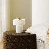 Modern Marble Aura LED Table Lamp for Nightstand and Living Room Ambient Lighting