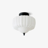 Marlo Contemporary Metal and Glass Flush Mount Ceiling Light for Modern Interiors
