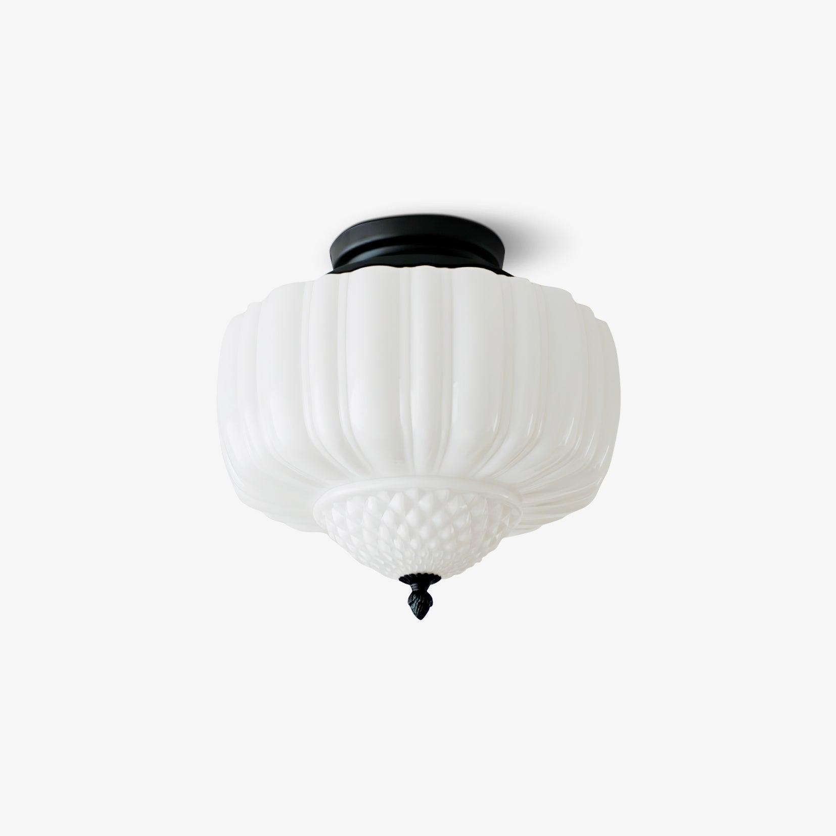 Marlo Contemporary Metal and Glass Flush Mount Ceiling Light for Modern Interiors