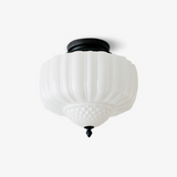 Marlo Contemporary Metal and Glass Flush Mount Ceiling Light for Modern Interiors