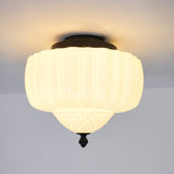 Marlo Contemporary Metal and Glass Flush Mount Ceiling Light for Modern Interiors